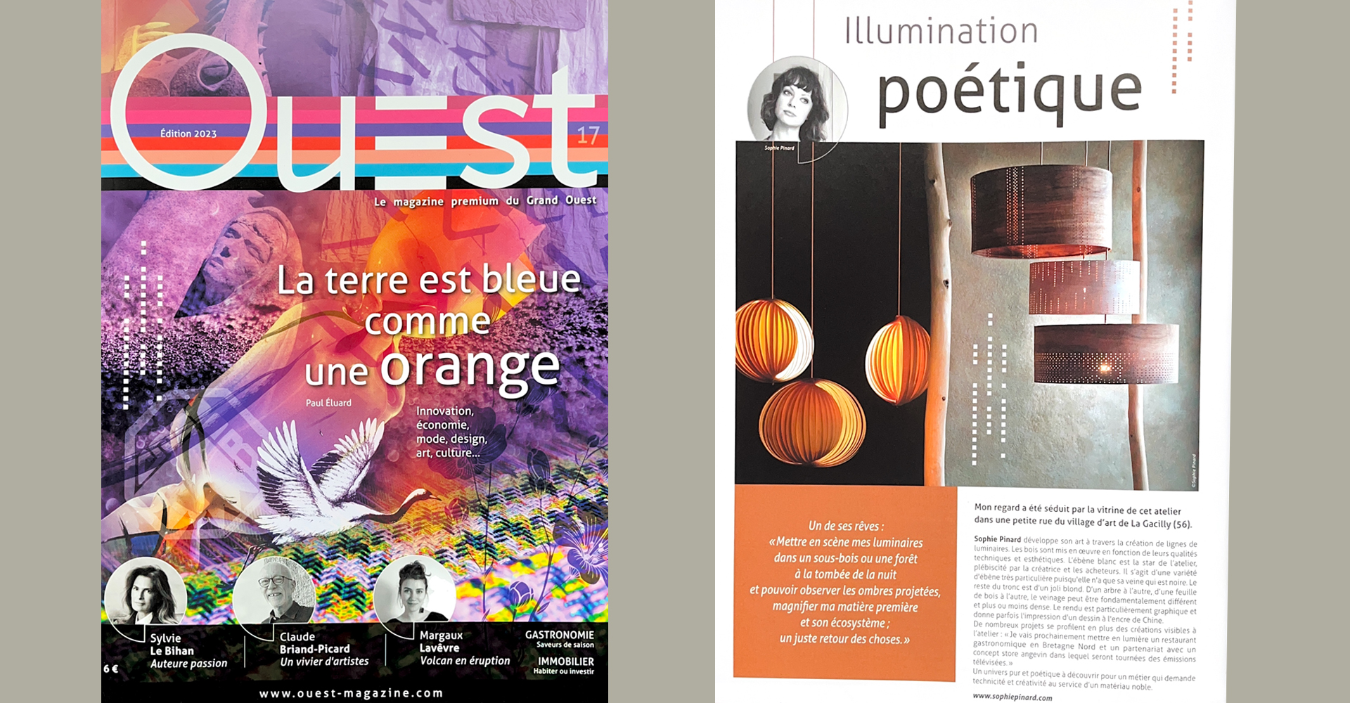 Ouest Magazine, Sophie Pinard, presse