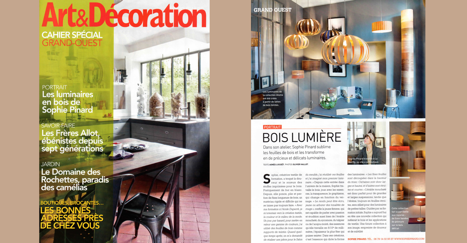 Art et creation, Sophie Pinard, presse