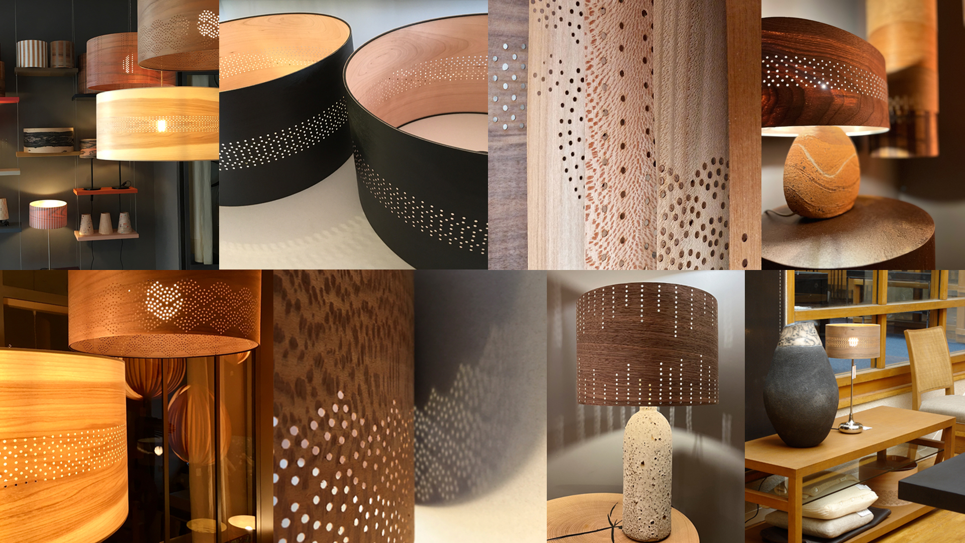 Sophie Pinard, lumière boisée, collection Pois Lumière.